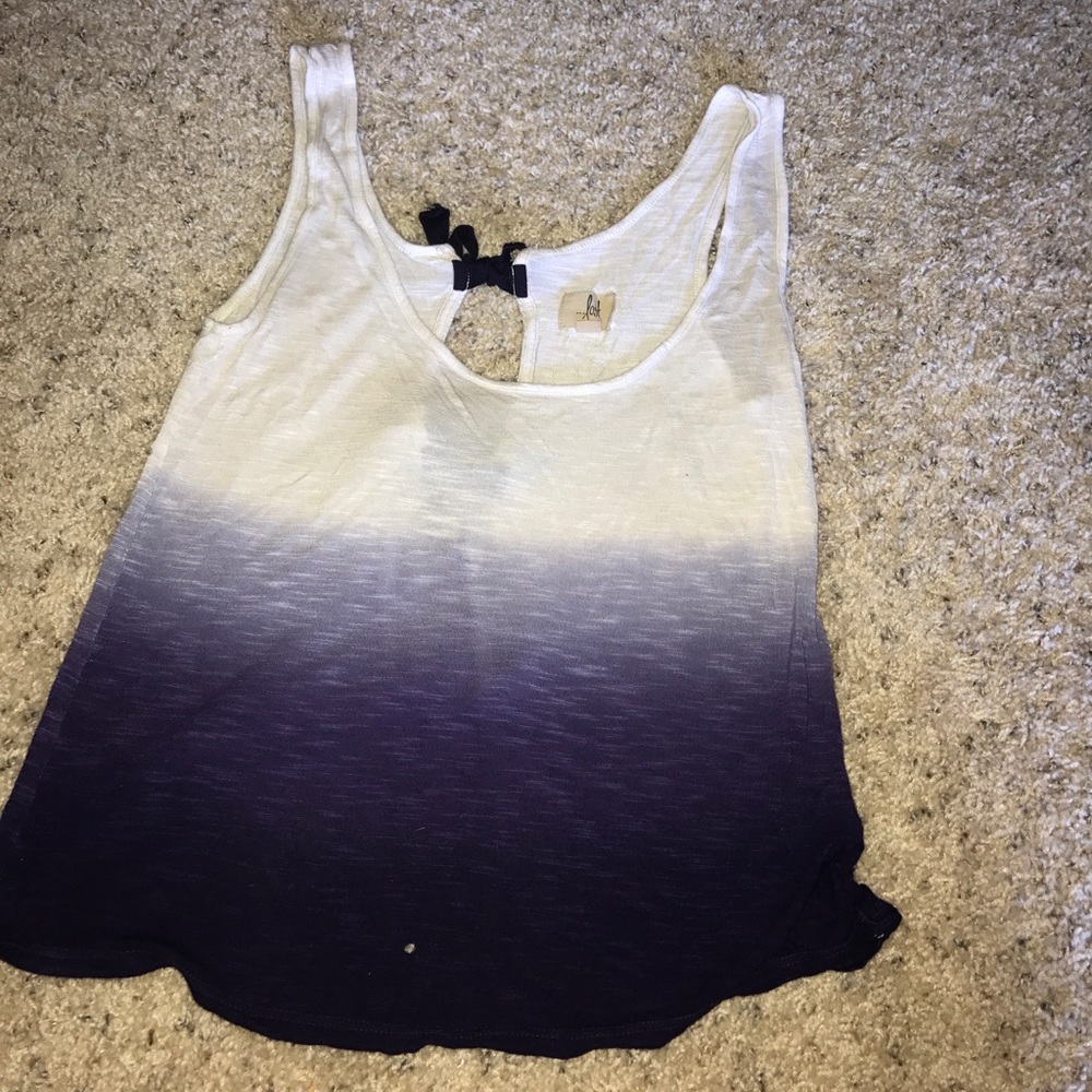 Open back tank top