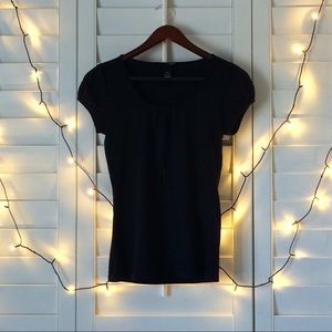 H&M Black Scoop Neck T Shirt