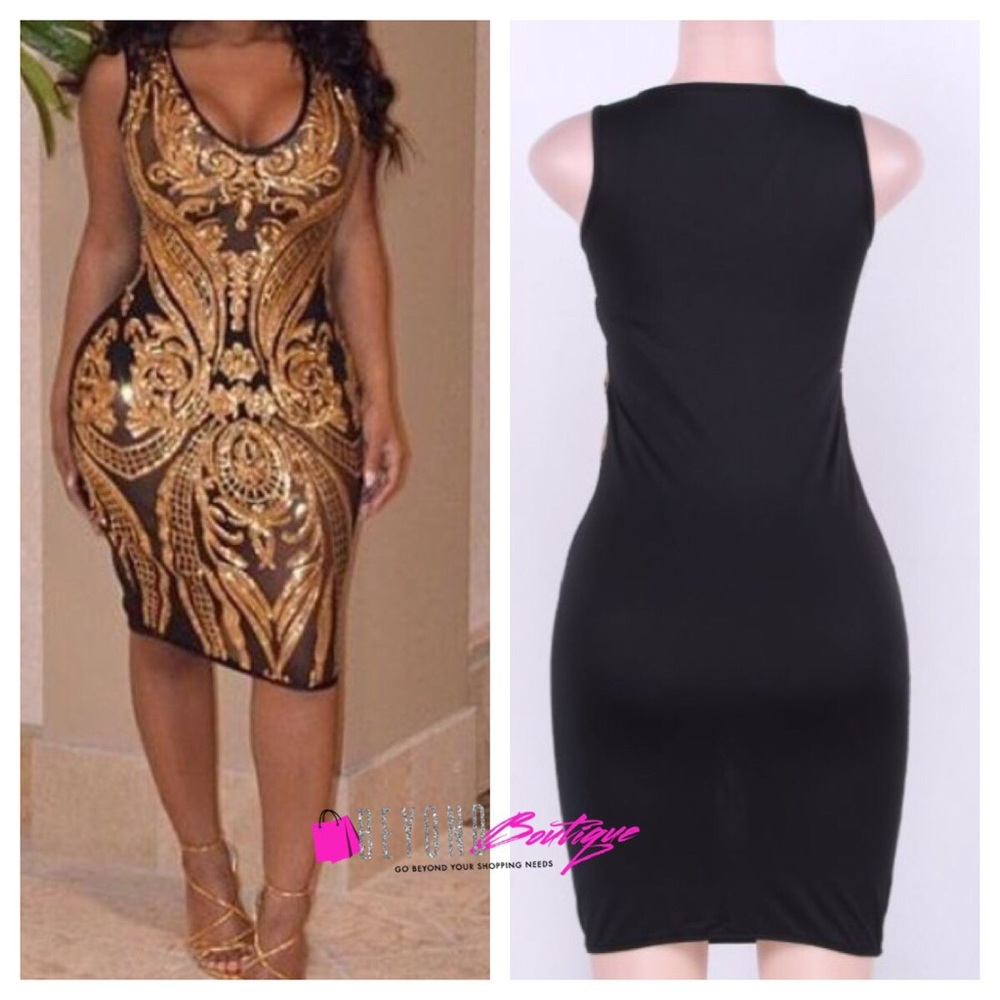 All gold everything Bodycon Dress