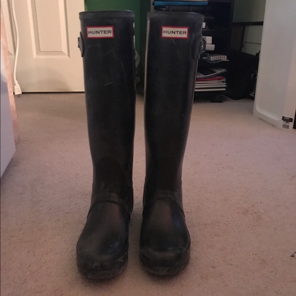 Hunter Original high-top Rain Boots size 8