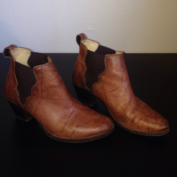 Frye Shoes - Frye Cognac Ankle Boots