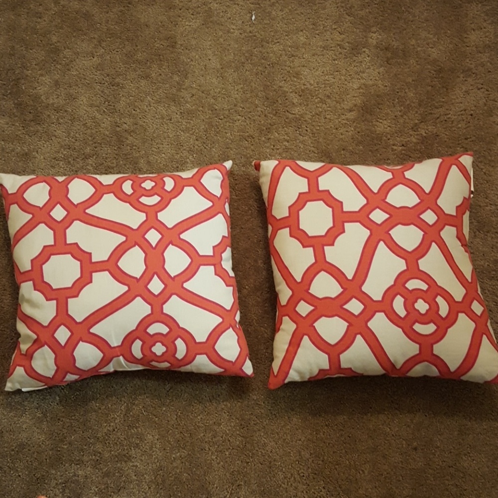 1 Pair Indoor/Outdoor Throw Pillows