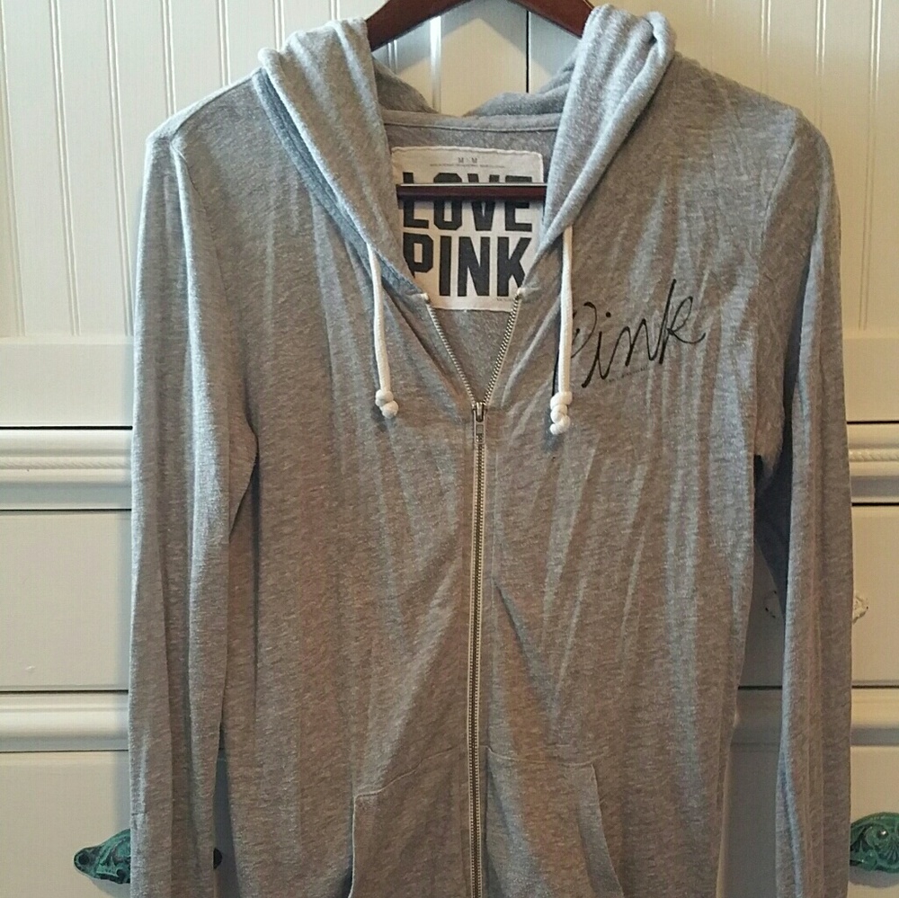 PINK lightweight zip up