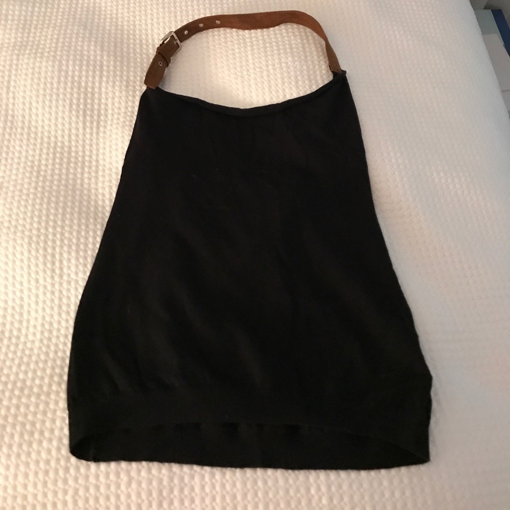 Women's black halter top