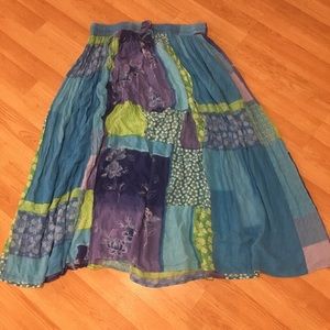 Patchwork Maxi Skirt