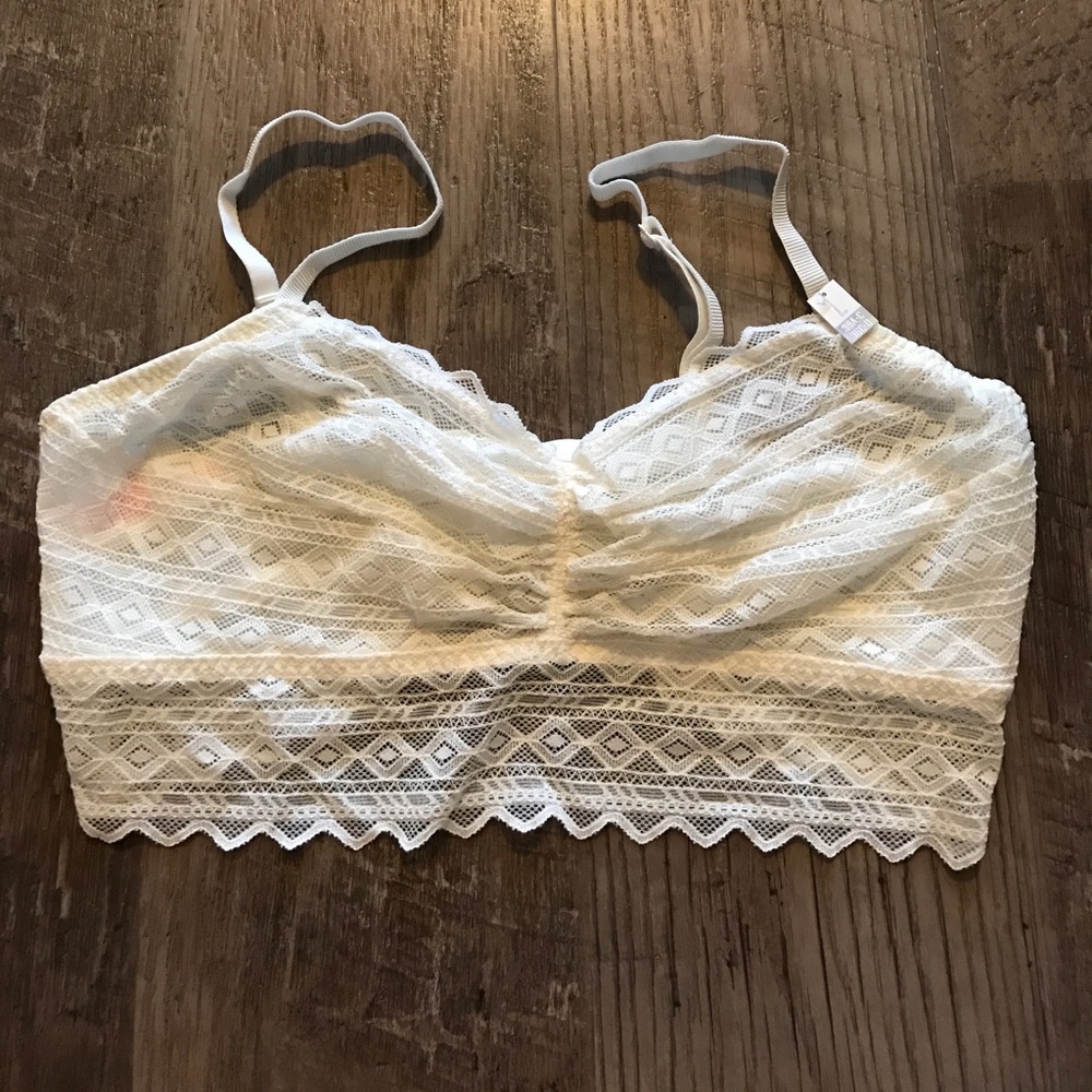 Victoria Secret Pink Cream Lace Bralette