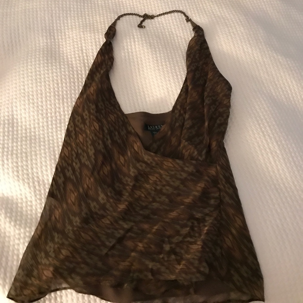 Brown women's tank top