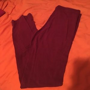 Maroon Leggings