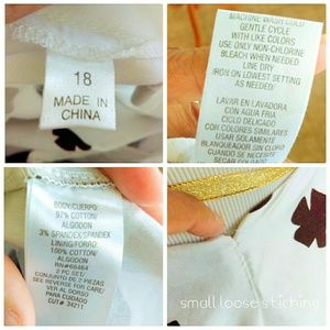 Skirts - White and Brown Floral Round Pleat Skirt Skirts - White and Brown Floral Round Pleat Skirt
