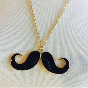Mustache Chain Necklace.