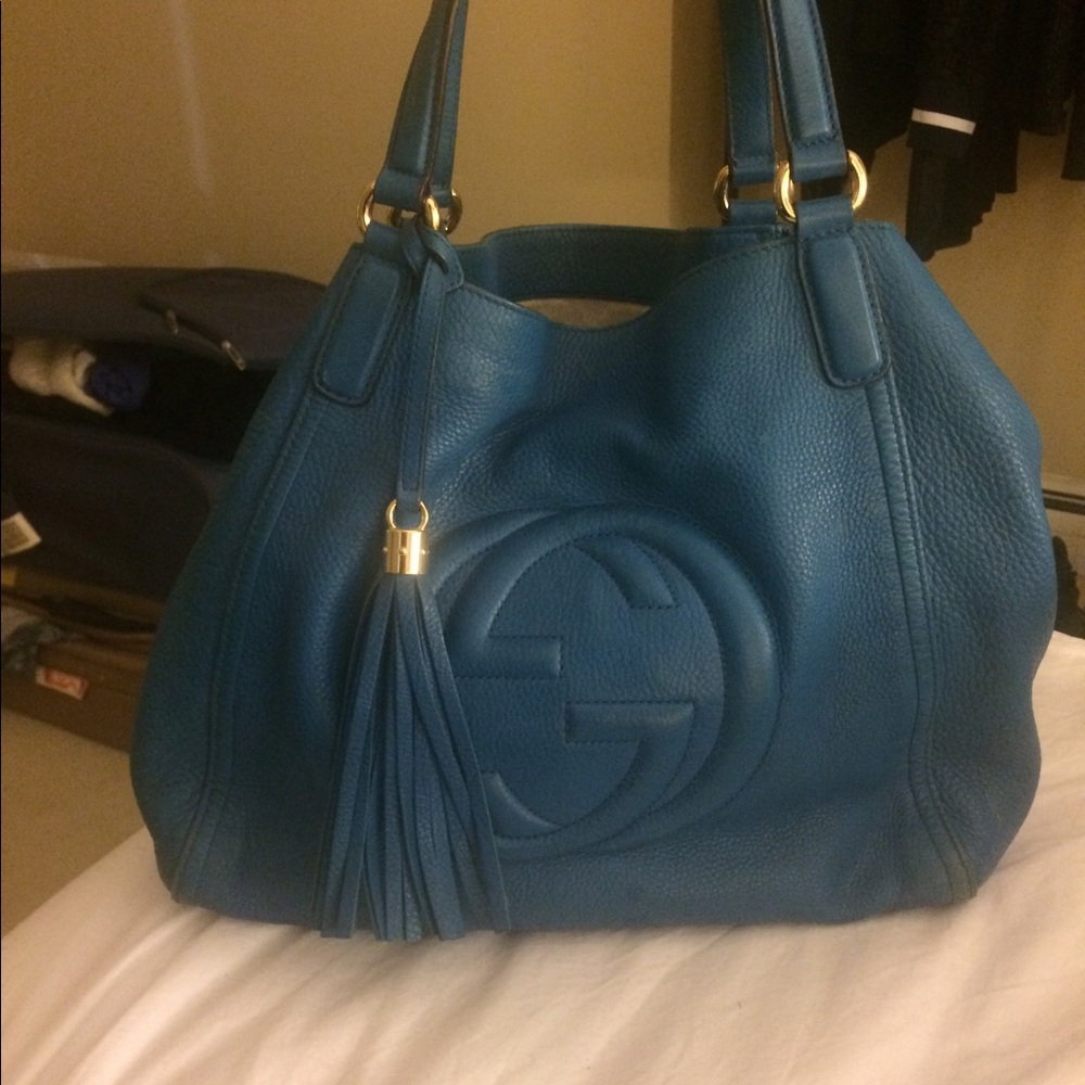 Gucci Soho Leather Bag Blue