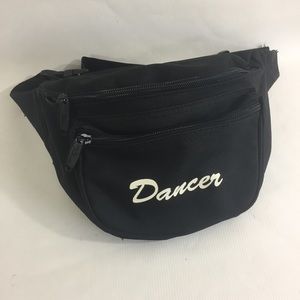 Dancer Fanny Pack Black 3 Zippered Pockets