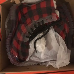 flannel rain boots