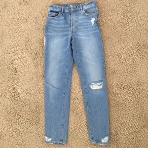 Zara 2017 Distressed Mom Jeans SO cute sz 2