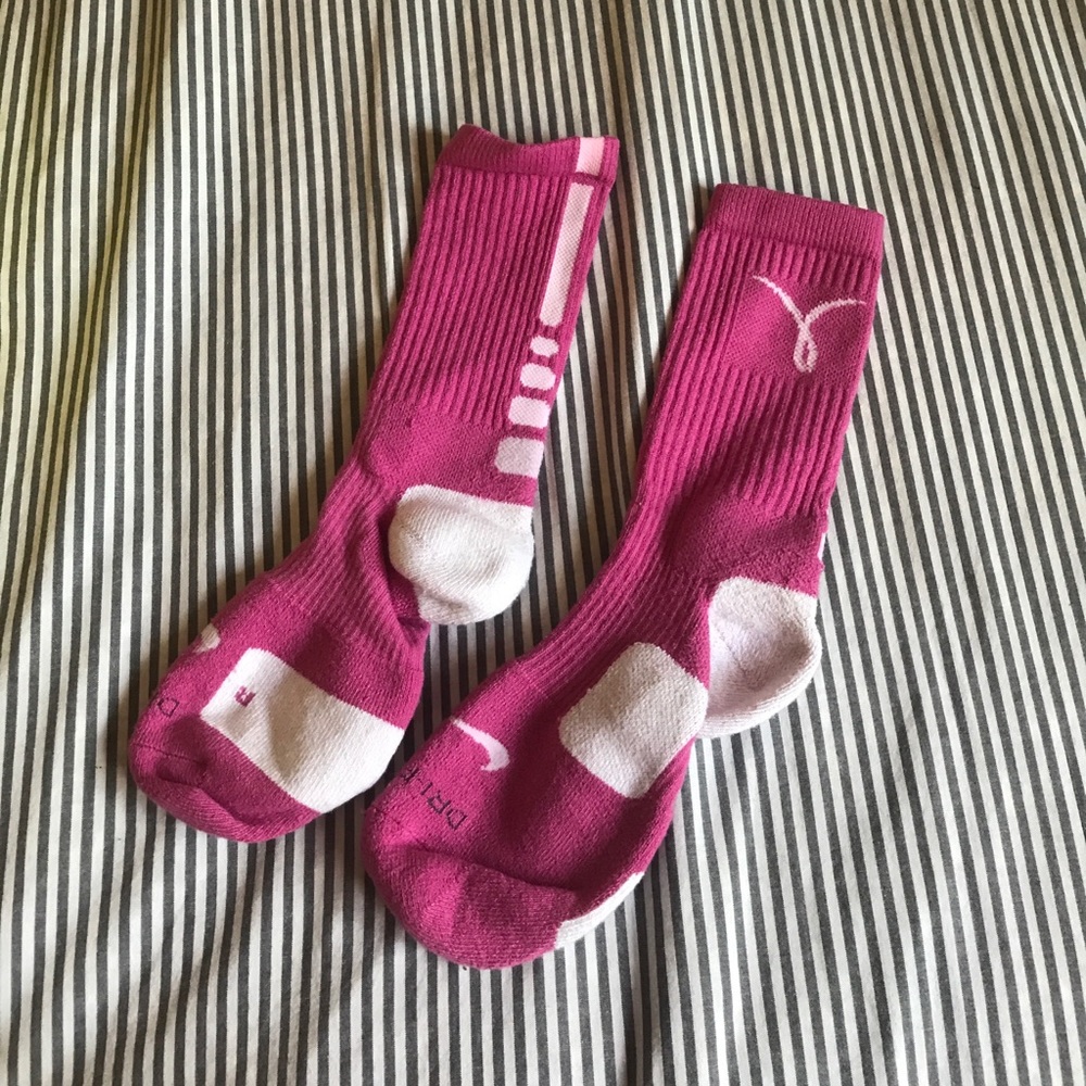 Nike Pink Brest Cancer Running Socks