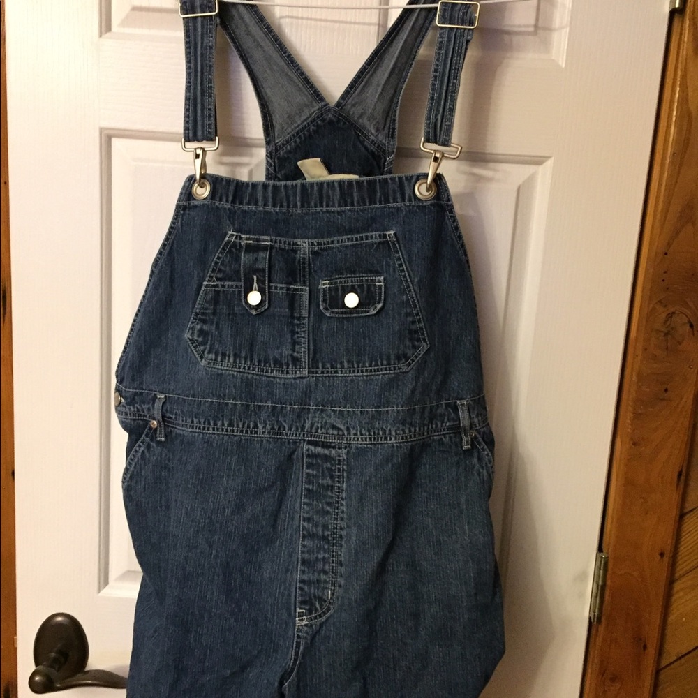 St Johns Bay Bibbed Overall Shorts