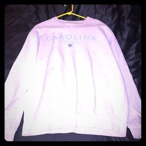 North Carolina Comfy Gray Crewneck Sweatshirt L