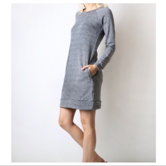 French terry jersey dress - Picture 2 of 4