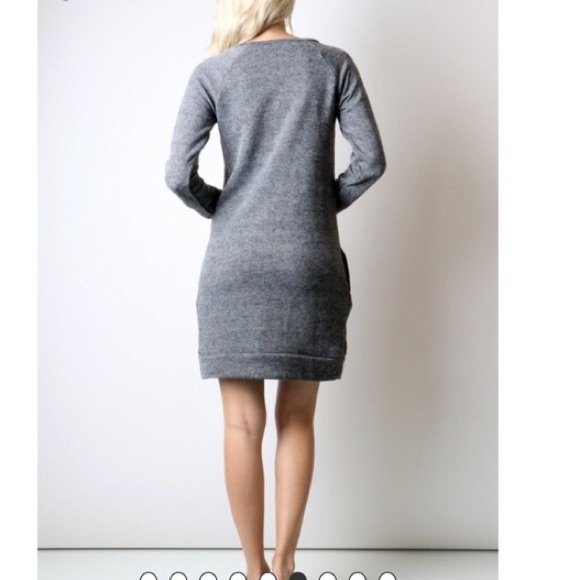 French terry jersey dress - Picture 4 of 4