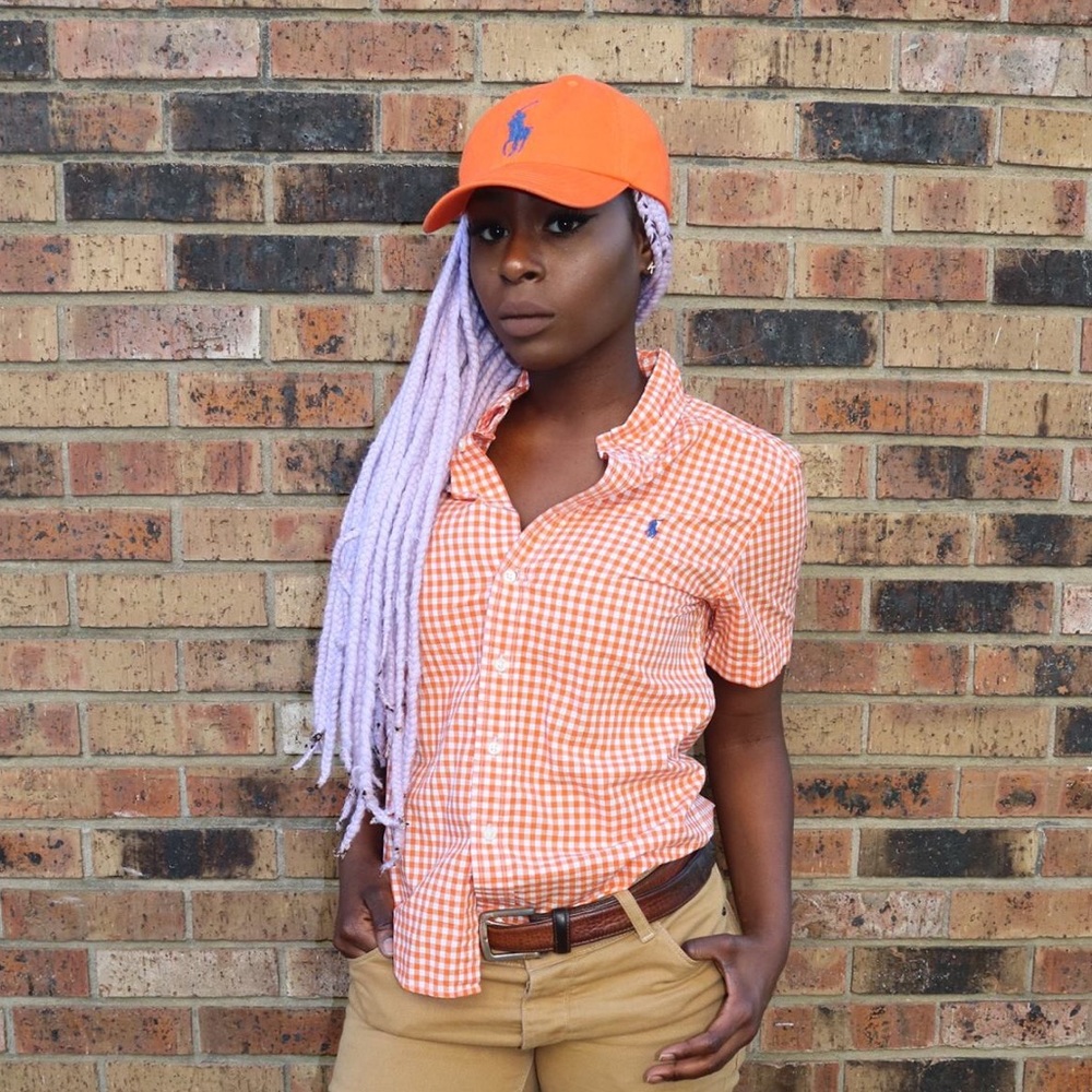 Orange Plaid  Ralph Lauren Top