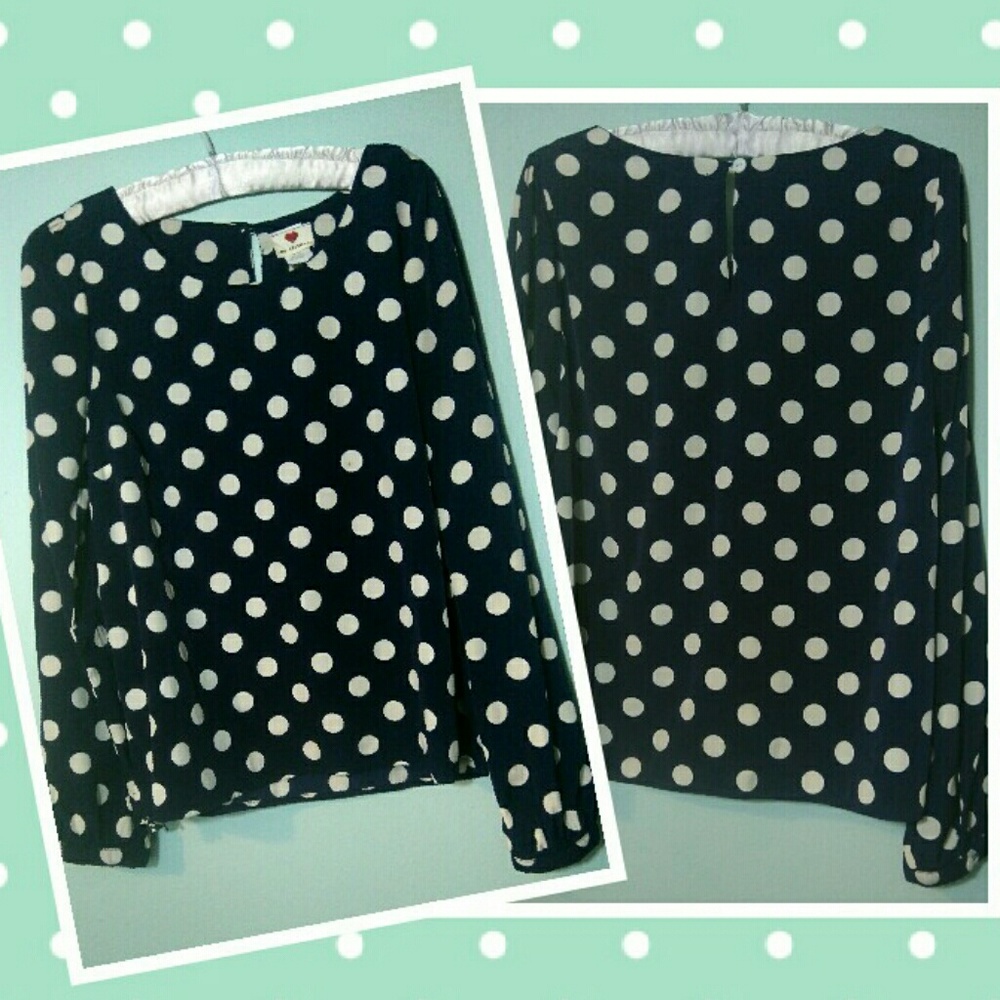Dot long sleeve blouse "one clothing"