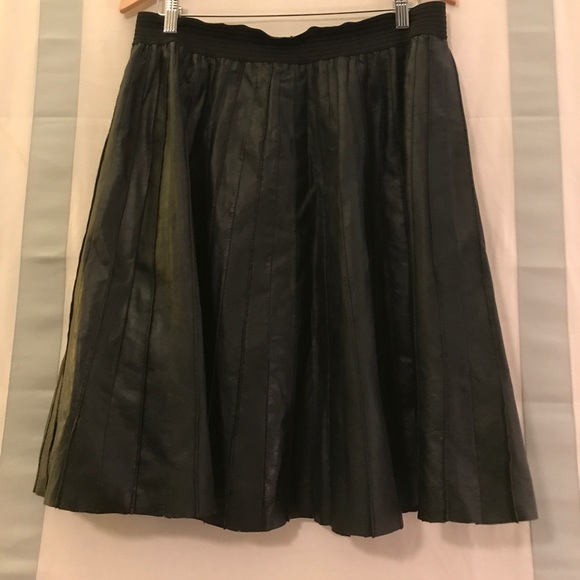 ASOS Dresses & Skirts - ASOS Leather Pleated Skirt. Size 12