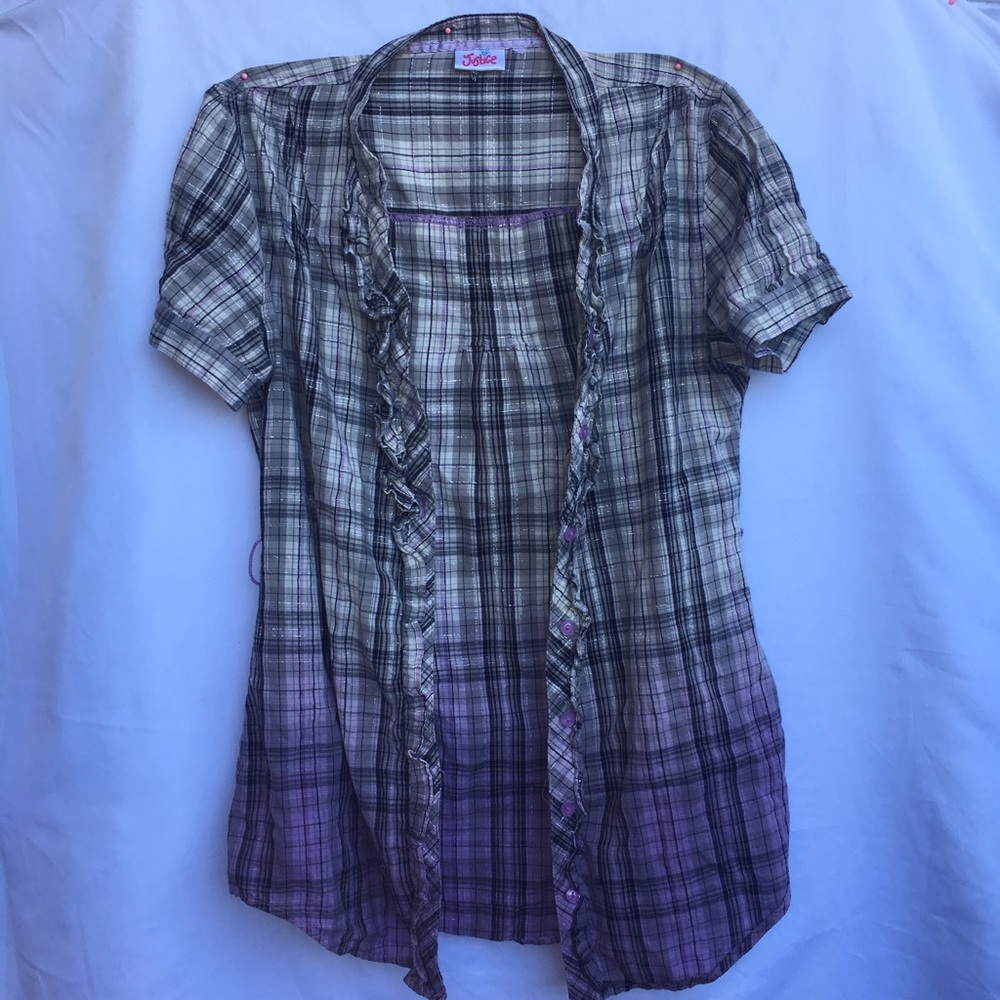 Plaid Justice Top
