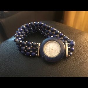 Blue stretch watch