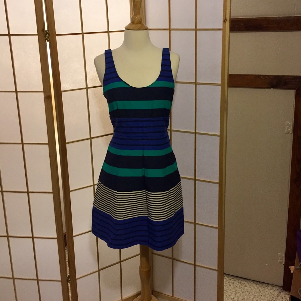Ann Taylor Loft - multi colored summer dress