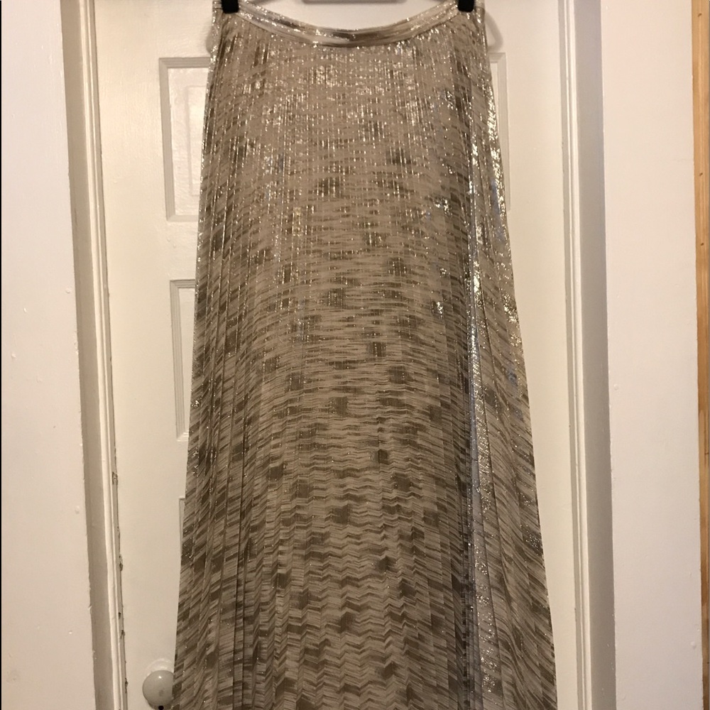 Anthropologie full-length pleated skirt