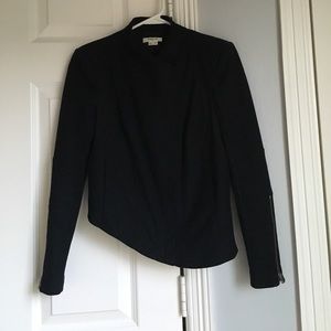 Helmut Lang asymmetrical cropped jacket