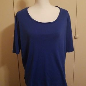 Blue pullover top