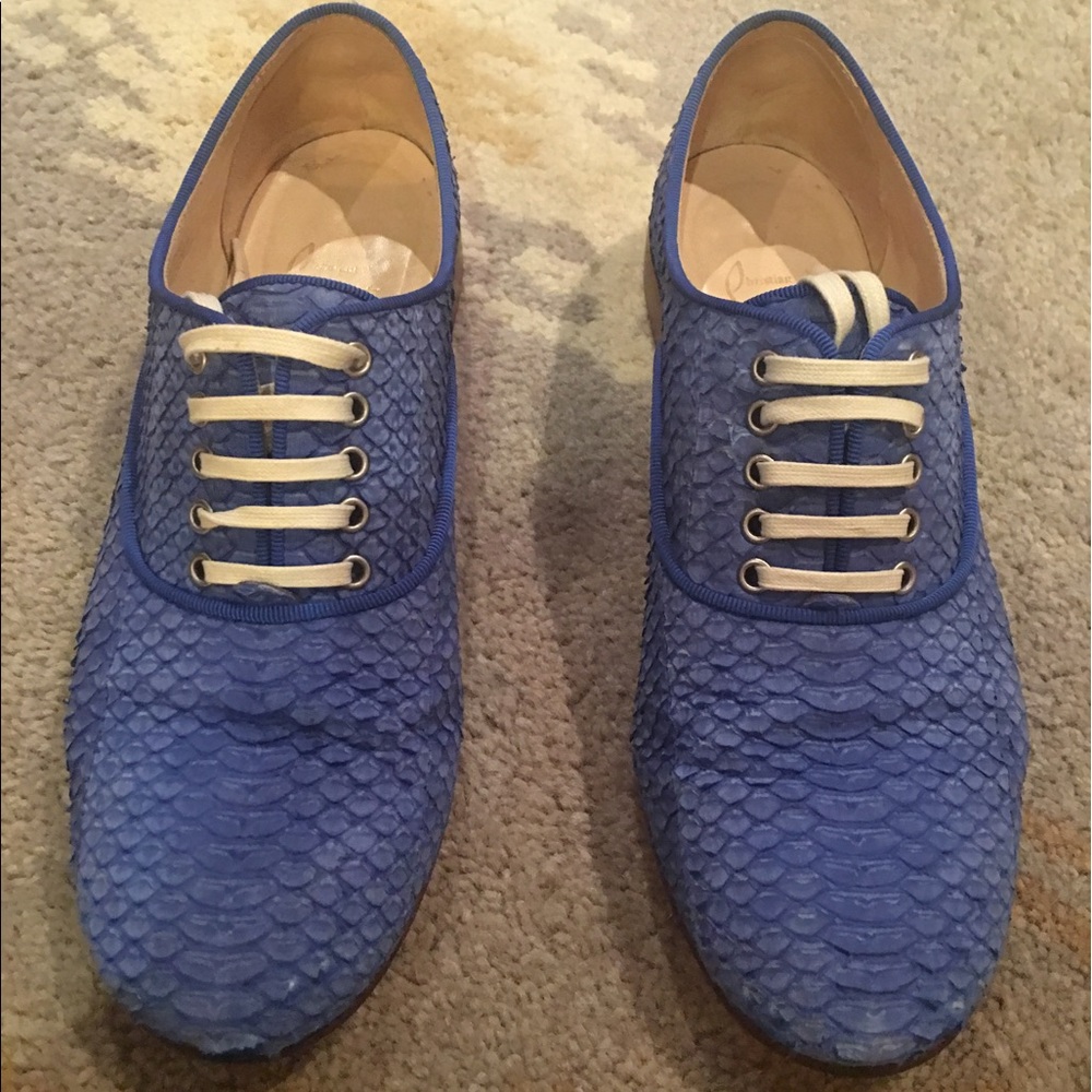 Christian Louboutin Fred Flat Shoes Red Bottom