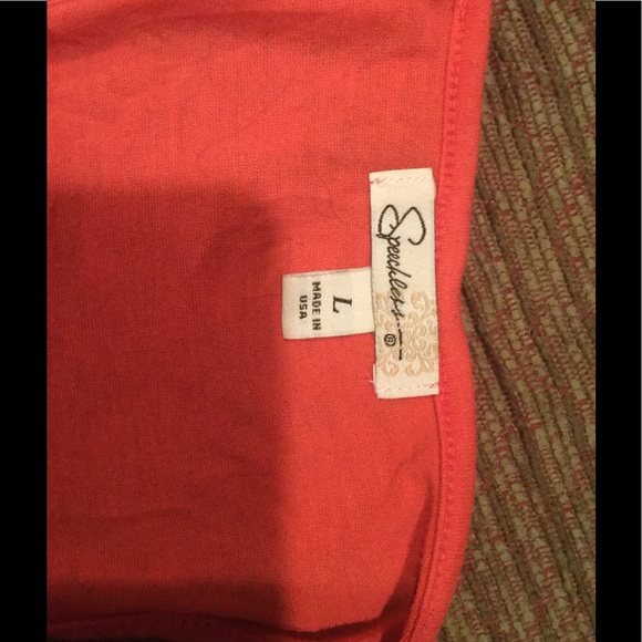 Coral Speechless Blouse size large - Picture 3 of 3