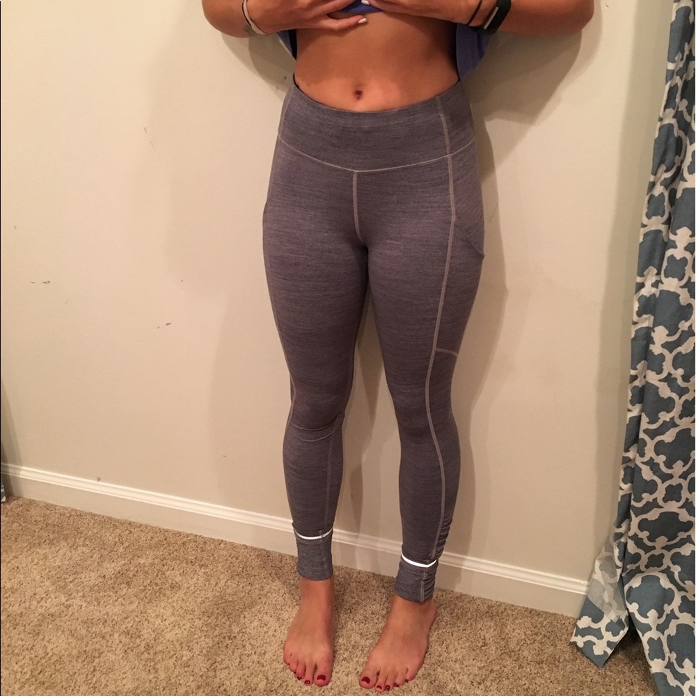 Lulu lemon leggings gray scrunched