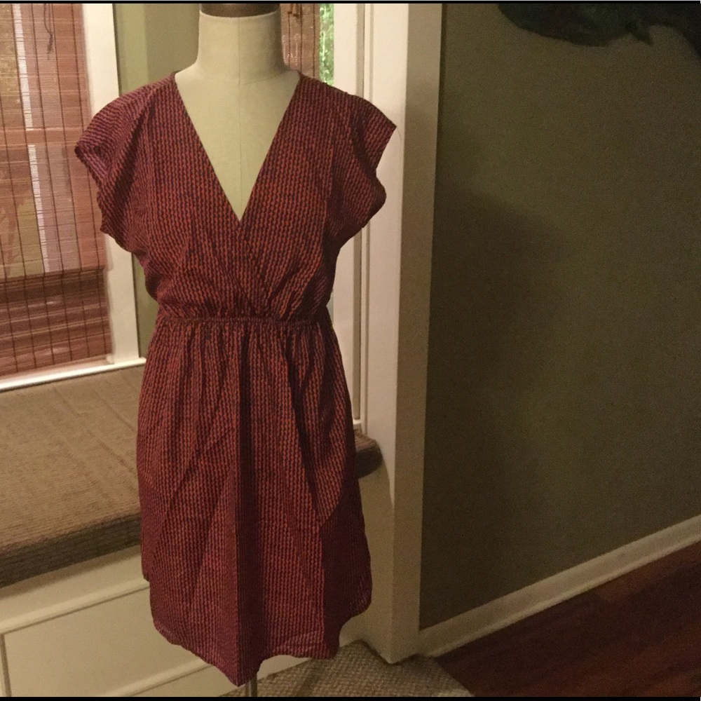 Suprano navy and orange dress. Size 6/8