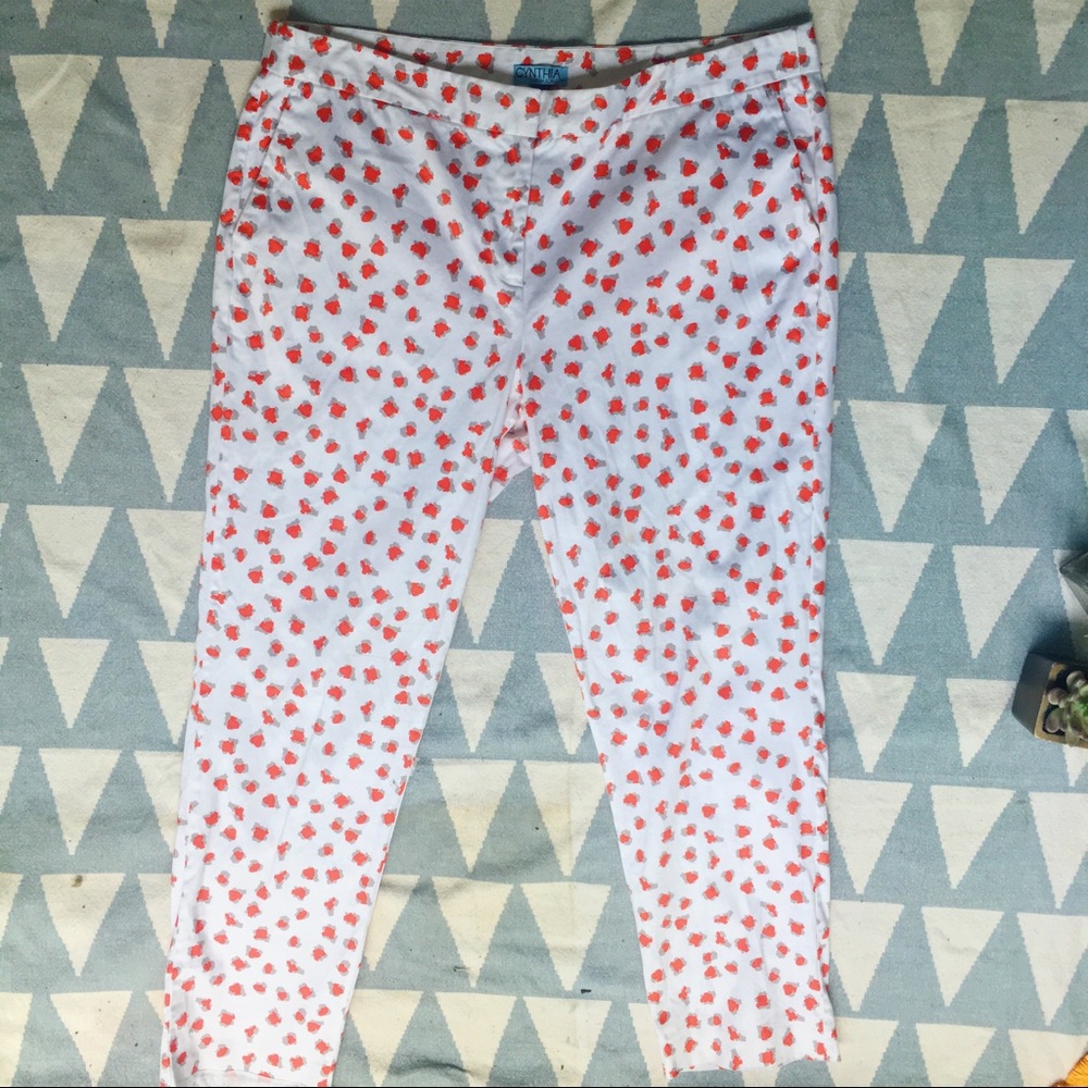 Cynthia Rowley Printed Pant w pockets plus size 16 - Picture 6 of 7