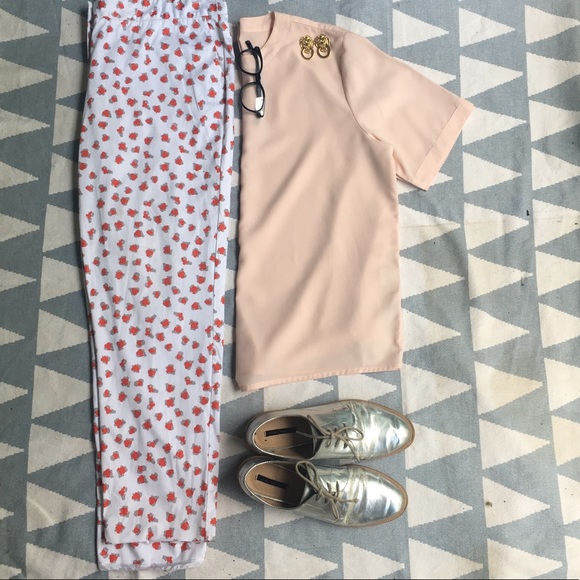 Cynthia Rowley Printed Pant w pockets plus size 16 - Picture 4 of 7