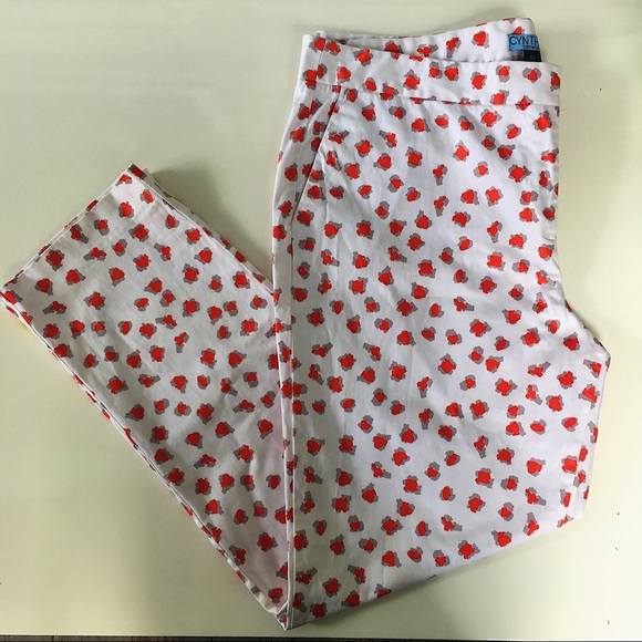 Cynthia Rowley Printed Pant w pockets plus size 16 - Picture 3 of 7