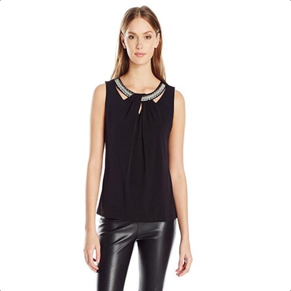 NINE WEST 1X Embellished Tank Top NEW - Picture 6 of 8