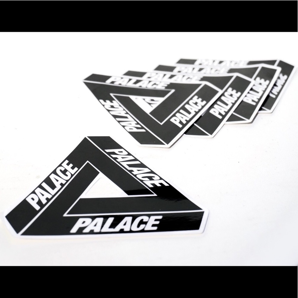 5 Stickers Palace Skateboards - Black/Clear
