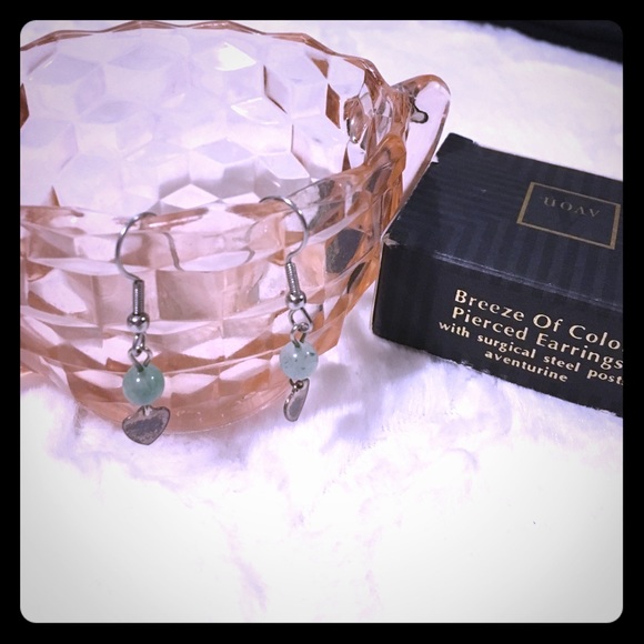 Avon Jewelry - VINTAGE AVON Aventurine Earrings