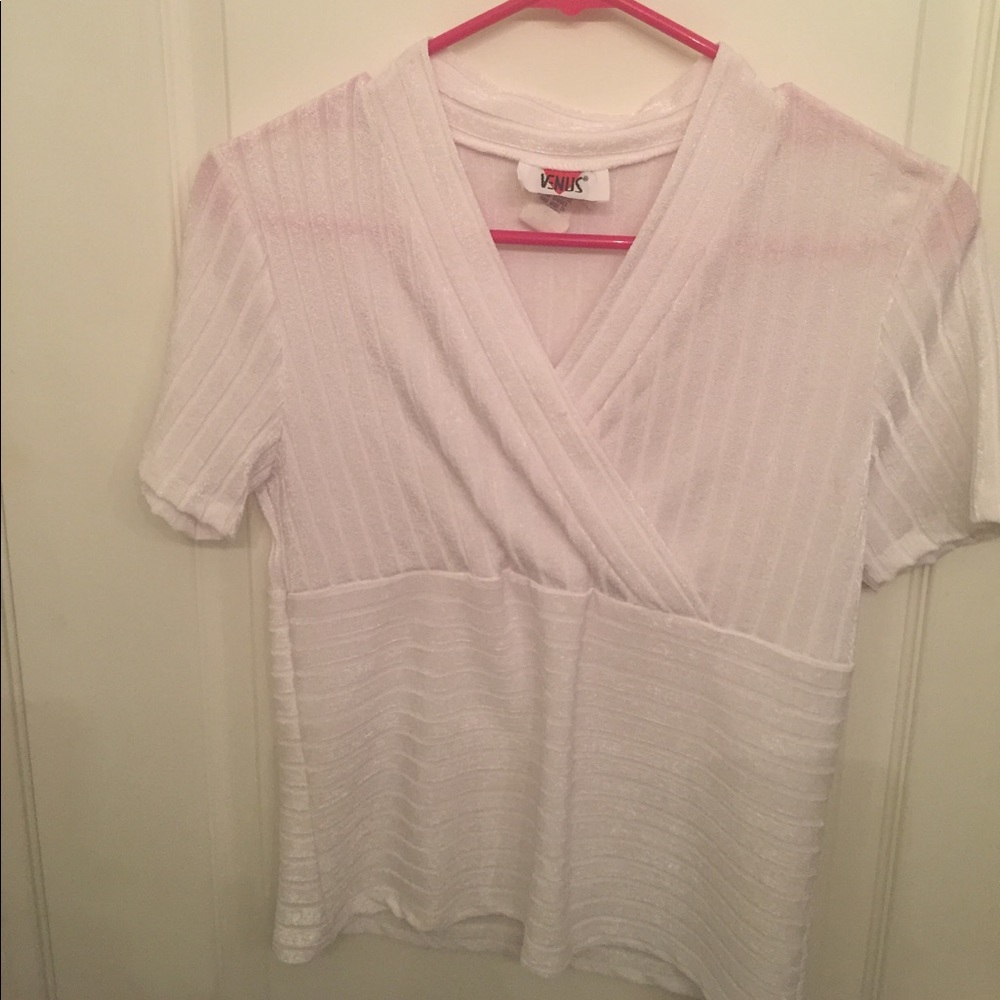 Sheer white blouse