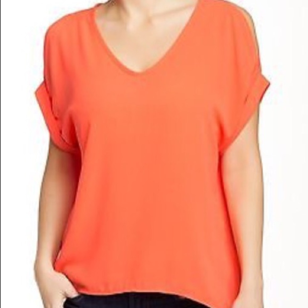Lush top - tropical orange - looks hot pink