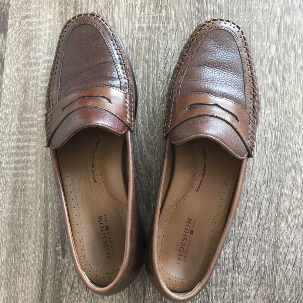 Florsheim Swivel Penny Sheepskin Loafer