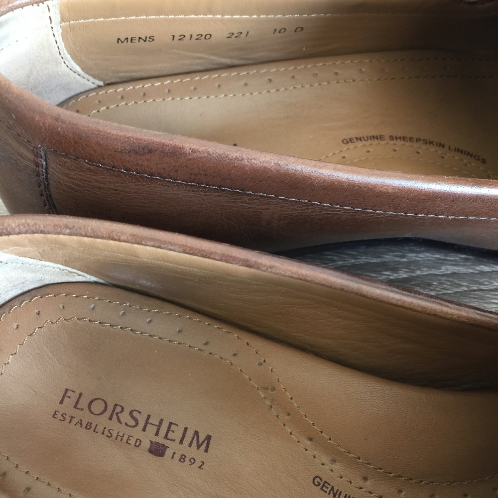 Florsheim Swivel Penny Sheepskin Loafer - Picture 2 of 8