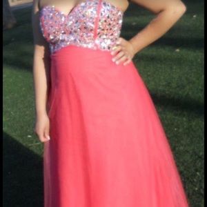 Floor length prom dress