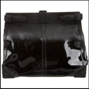 Alexander Wang Suede & Patent folding clutch
