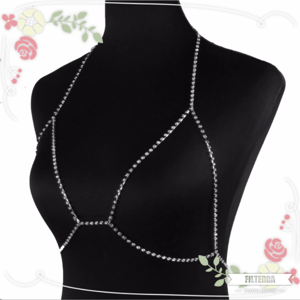✨ONE LEFT✨Gold or Silver Bra Body Chain - Picture 4 of 7