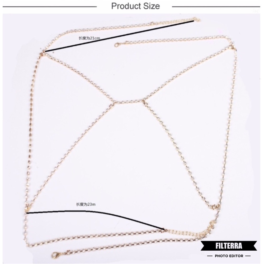 ✨ONE LEFT✨Gold or Silver Bra Body Chain - Picture 5 of 7